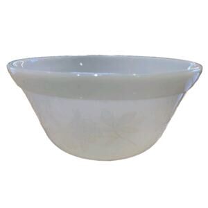 Federal Apple Blossom Small Nesting Mixing Bowl White Milk Glass